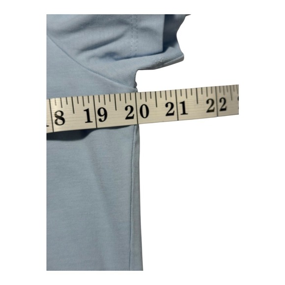 Madewell The Perfect Crewneck Tee in Allday Jersey Light Blue Women's Medium - Picture 5 of 8